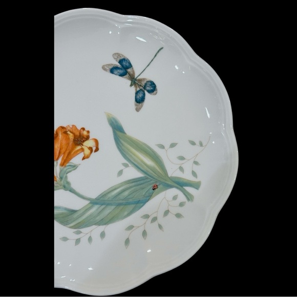 Lenox Butterfly Meadow Dragonfly accent plate. NWT! Very pretty! - Picture 8 of 12